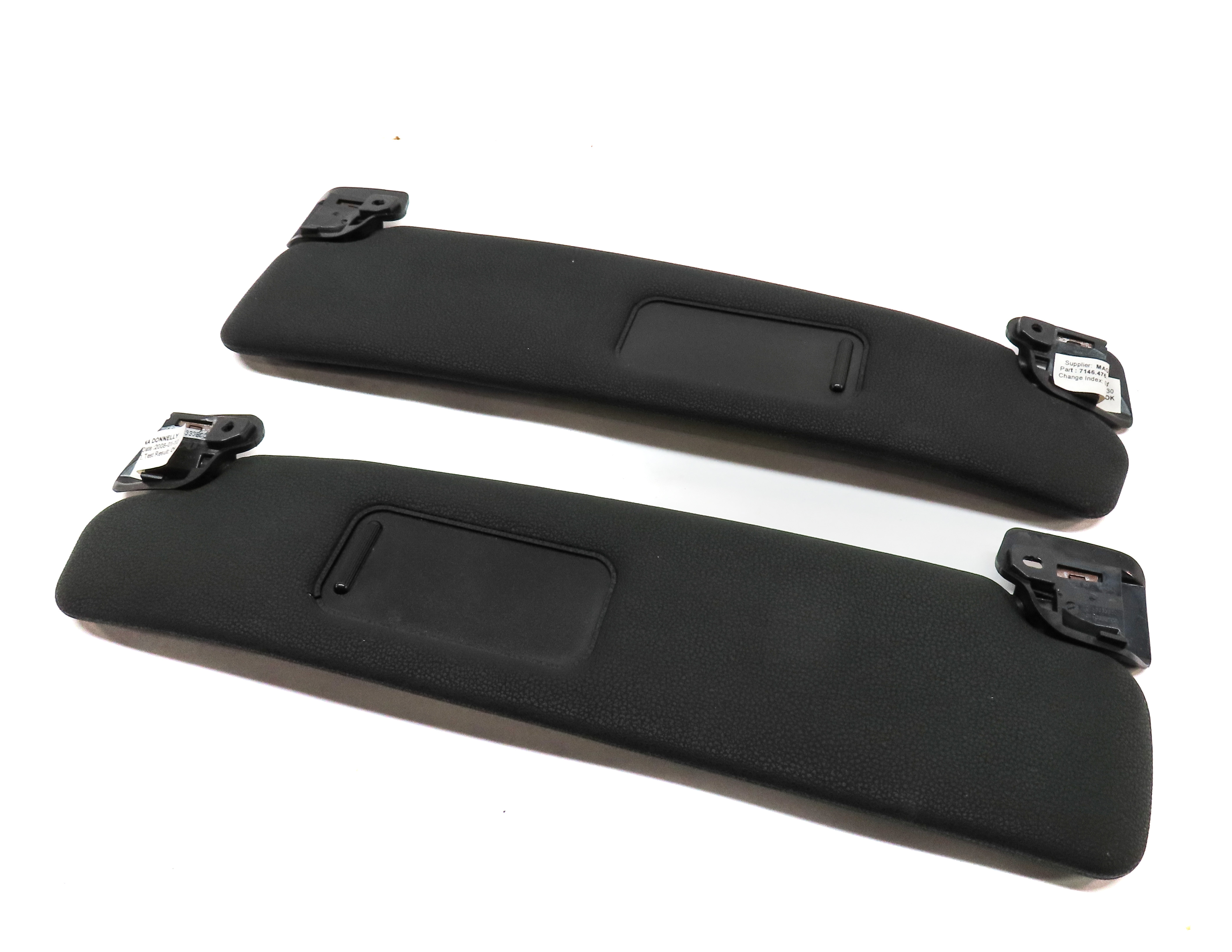 2003-2008 BMW Z4 (E85) FRONT LEFT & RIGHT SUN VISOR SUNVISOR SET (Black) — exact item pictured